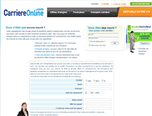 Tablet Screenshot of emploi.carriereonline.com